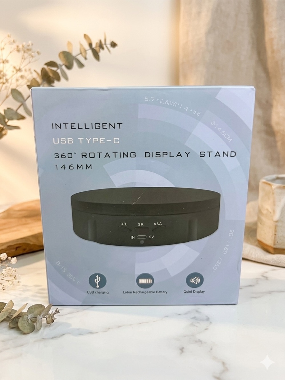 Intelligent USB Type-C 360° Rotating Display Stand